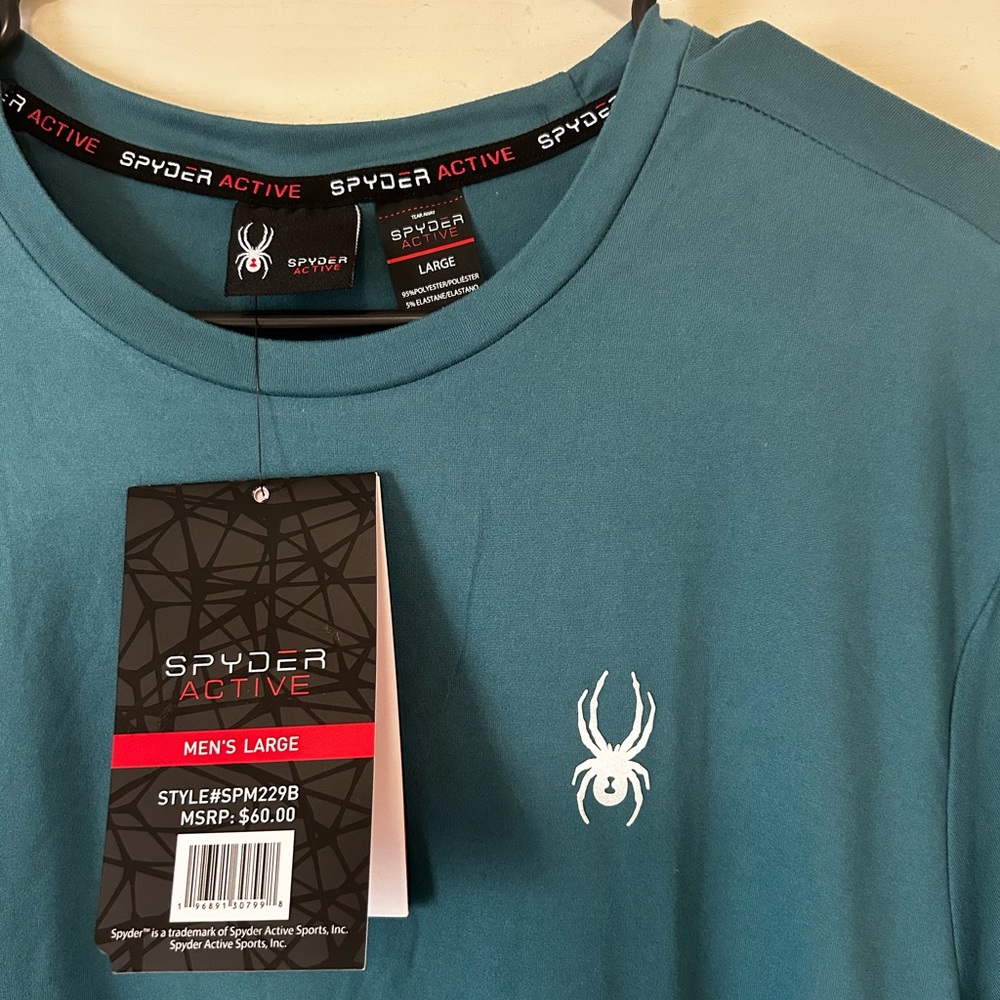 New Spyder Men’s Large Active Shirt - Picture 2 of 4